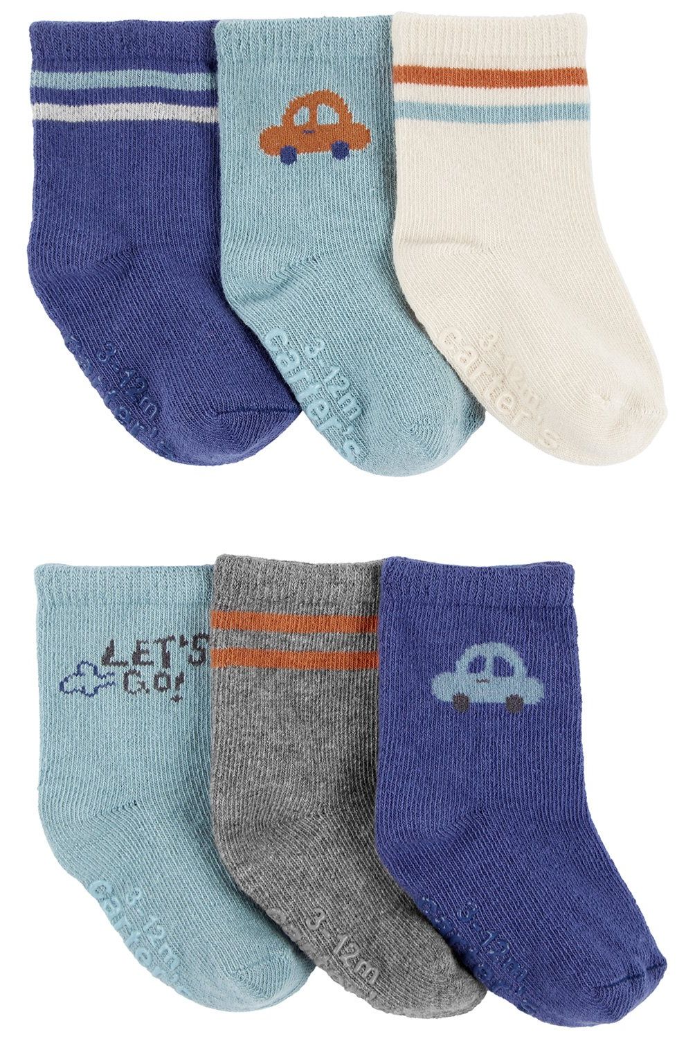 CARTER'S - Calcetines Pack 6 Pares Bebé Niño Carter's