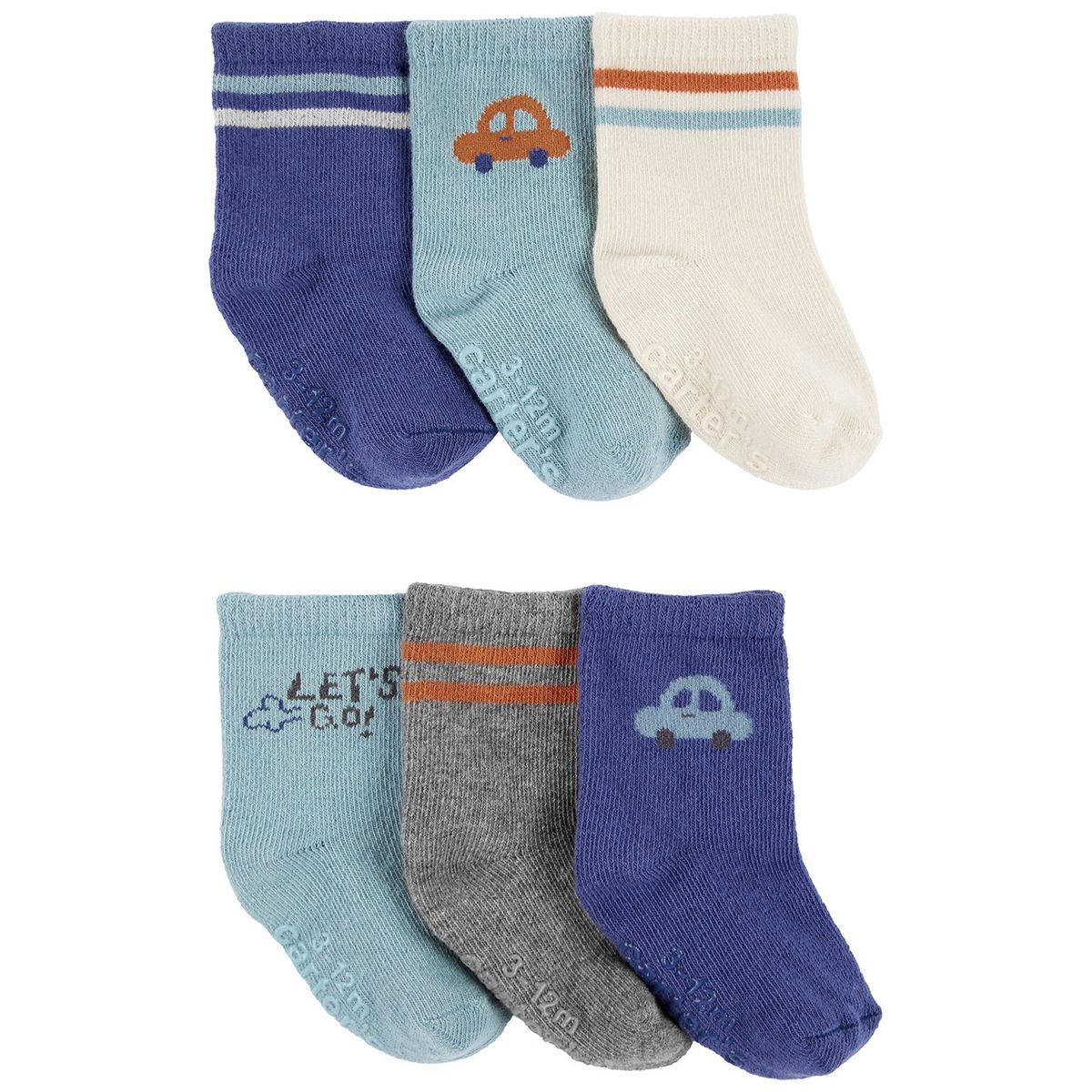 CARTER'S - Calcetines Pack 6 Pares Bebé Niño Carter's
