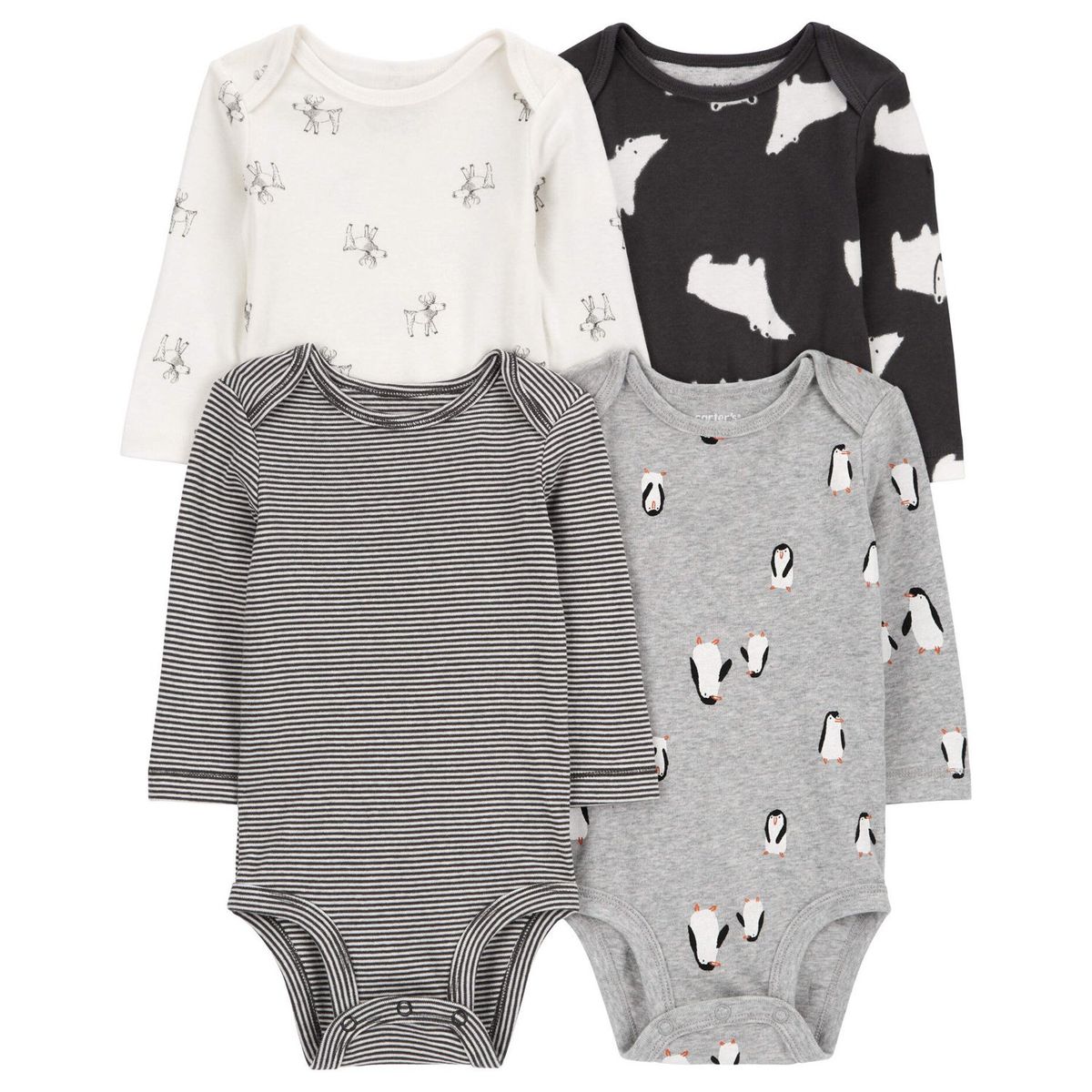 CARTER'S - Pack de Bodys Algodón 4 unidades Bebé Niño Carter's