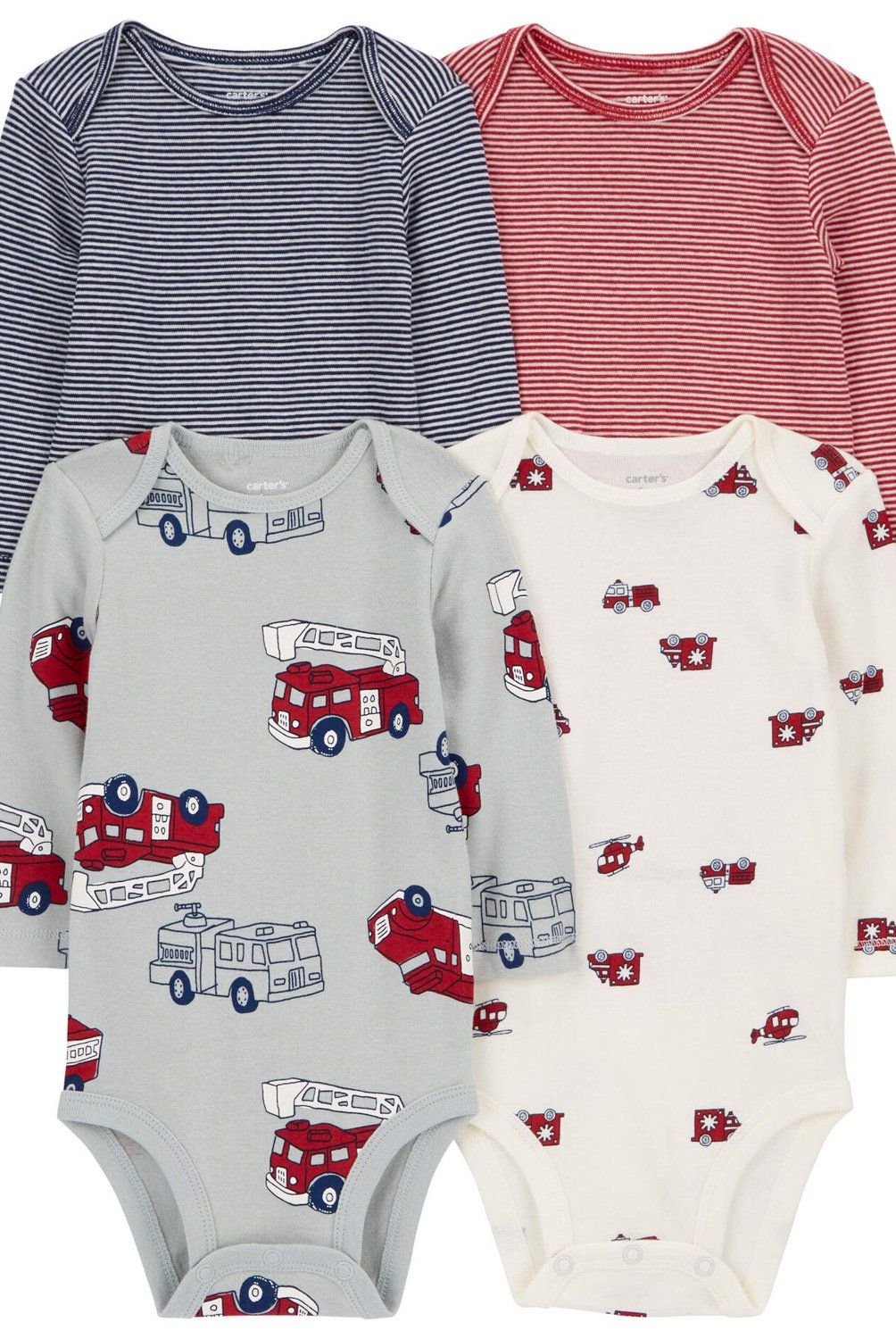 CARTER'S - Pack de Bodys Algodón 4 unidades Bebé Niño Carter's