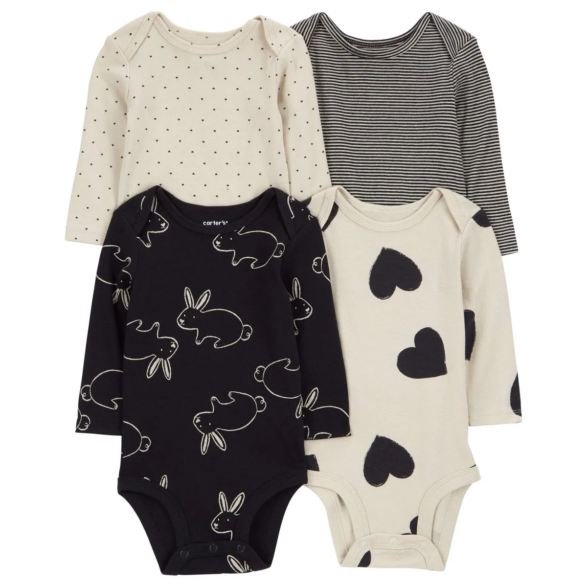 CARTER'S - Pack de Bodys Algodón 4 unidades Bebé Niña Carter's