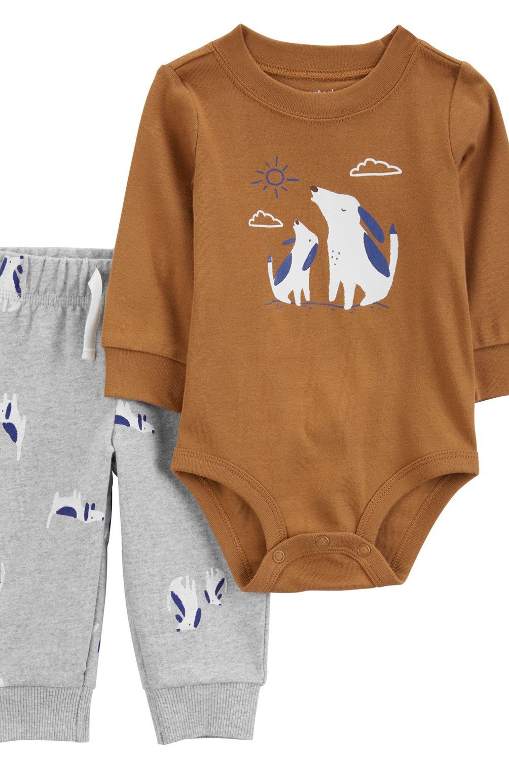 CARTER'S - Conjunto 2 Piezas Body y Pantalon Buzo Bebé Niño Carter's