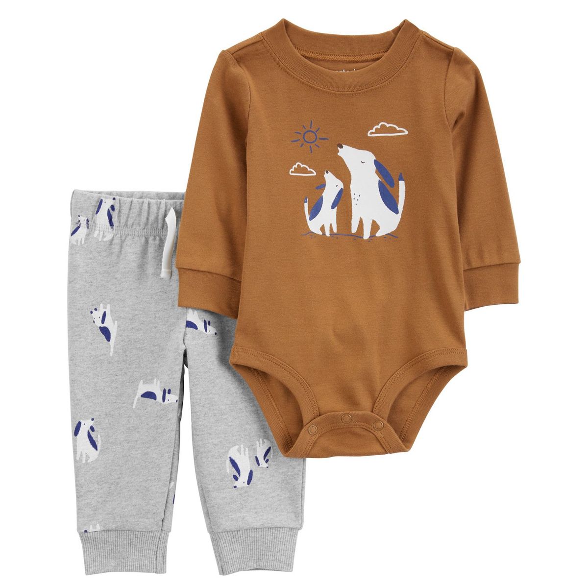 CARTER'S - Conjunto 2 Piezas Body y Pantalon Buzo Bebé Niño Carter's