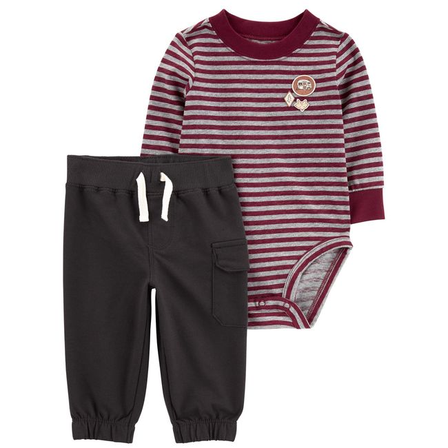 CARTER'S - Conjunto 2 Piezas Body y Pantalon Buzo Bebé Niño Carter's