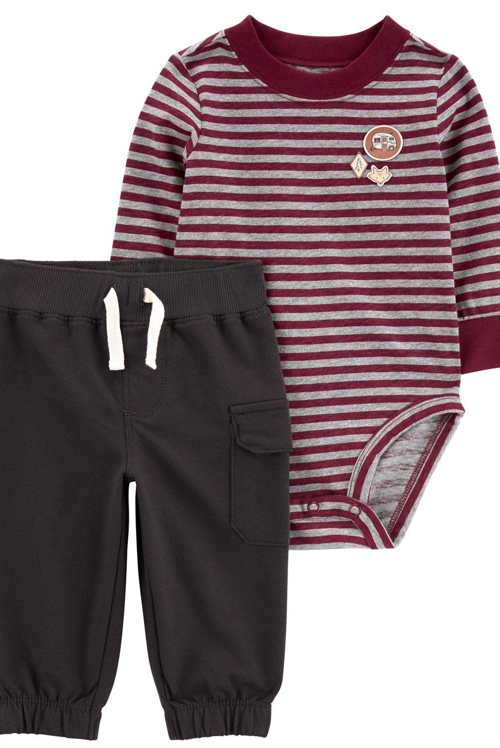 CARTER'S - Conjunto 2 Piezas Body y Pantalon Buzo Bebé Niño Carter's