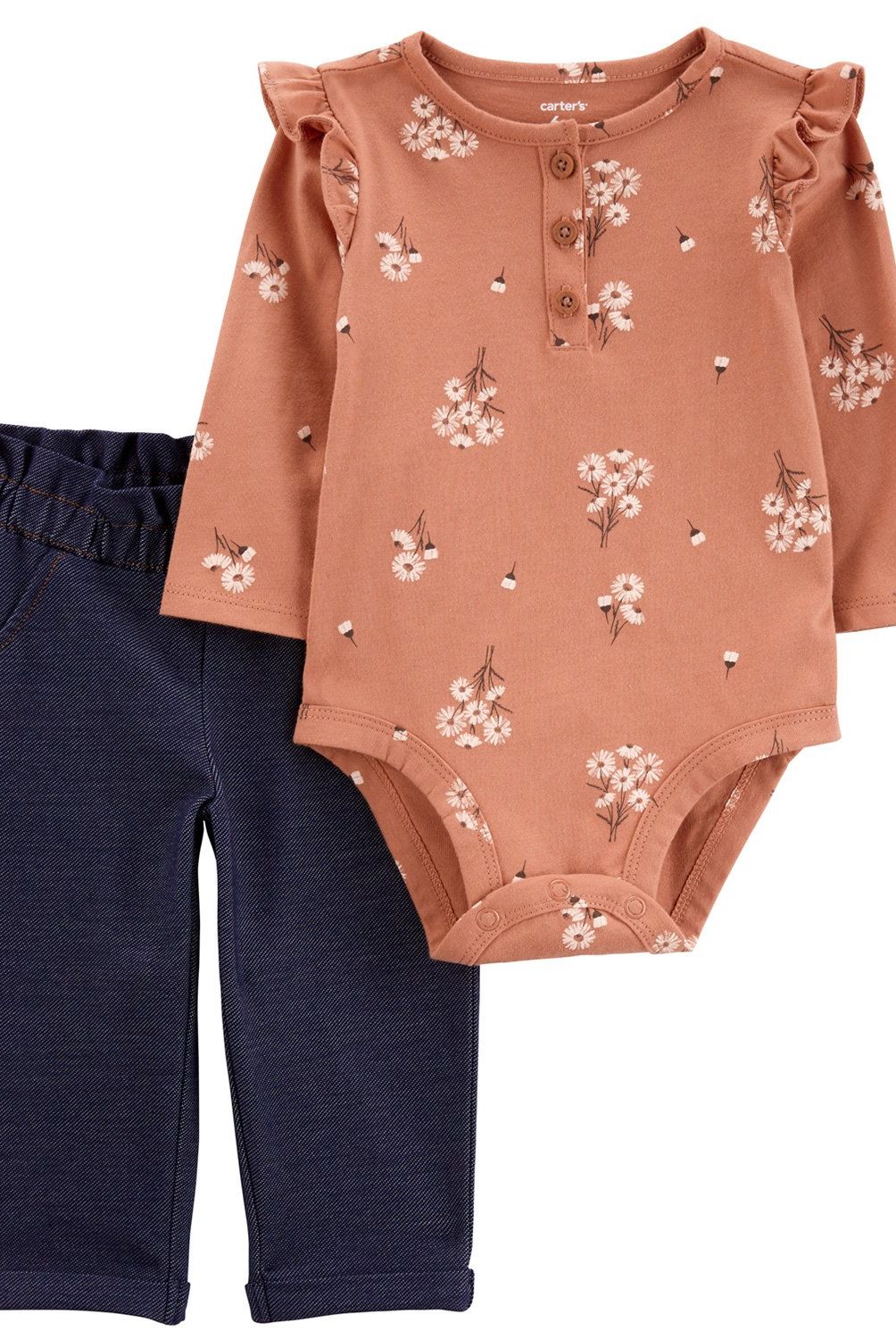 CARTER'S - Conjunto 2 Piezas Body y Pantalon Bebé Niña Carter's
