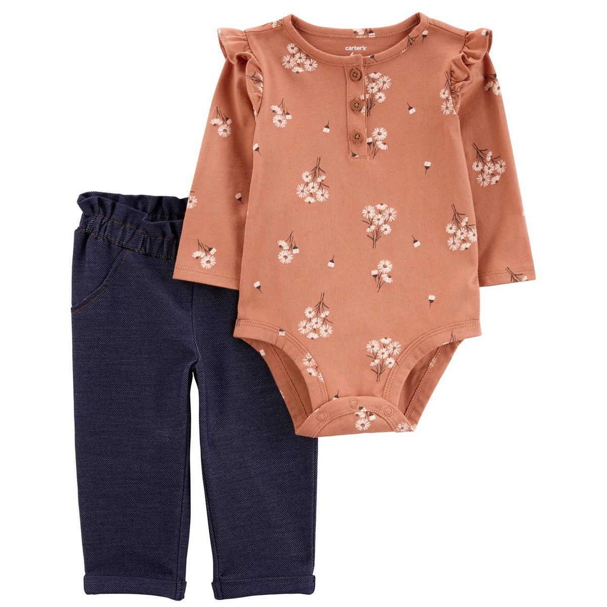 CARTER'S - Conjunto 2 Piezas Body y Pantalon Bebé Niña Carter's