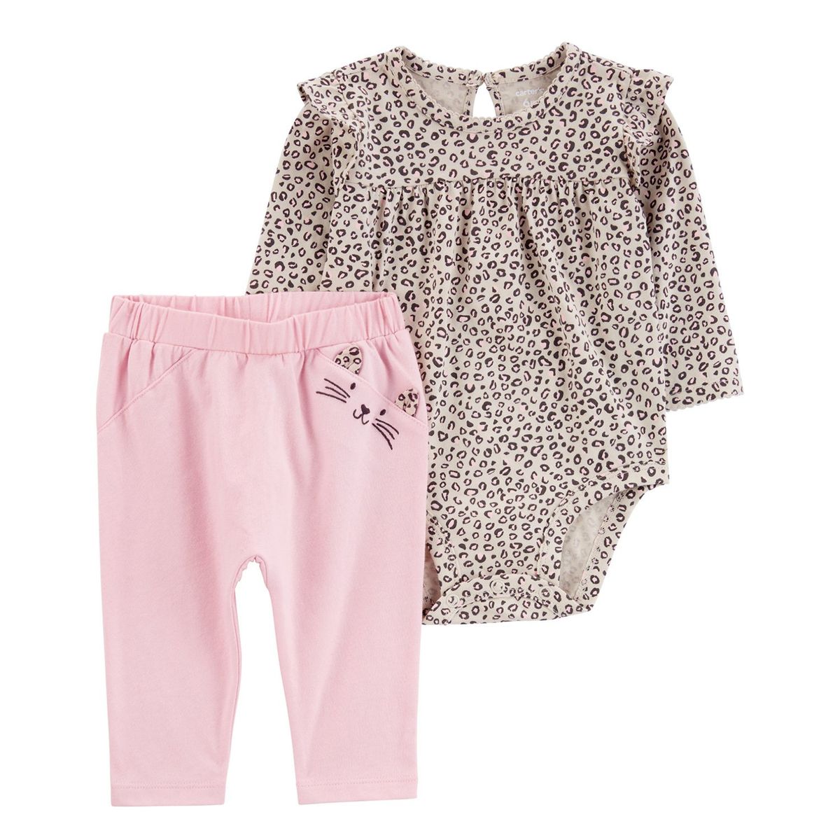 CARTER'S - Conjunto 2 Piezas Body y Pantalon Bebé Niña Carter's