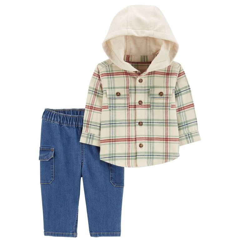 Conjunto 2 Piezas Camisa y Jeans Bebé Niño