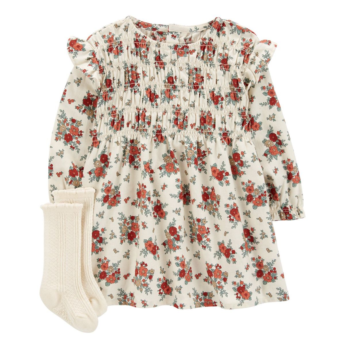 CARTER'S - Conjunto 2 Piezas Vestido y Calcetines Bebé Niña Carter's