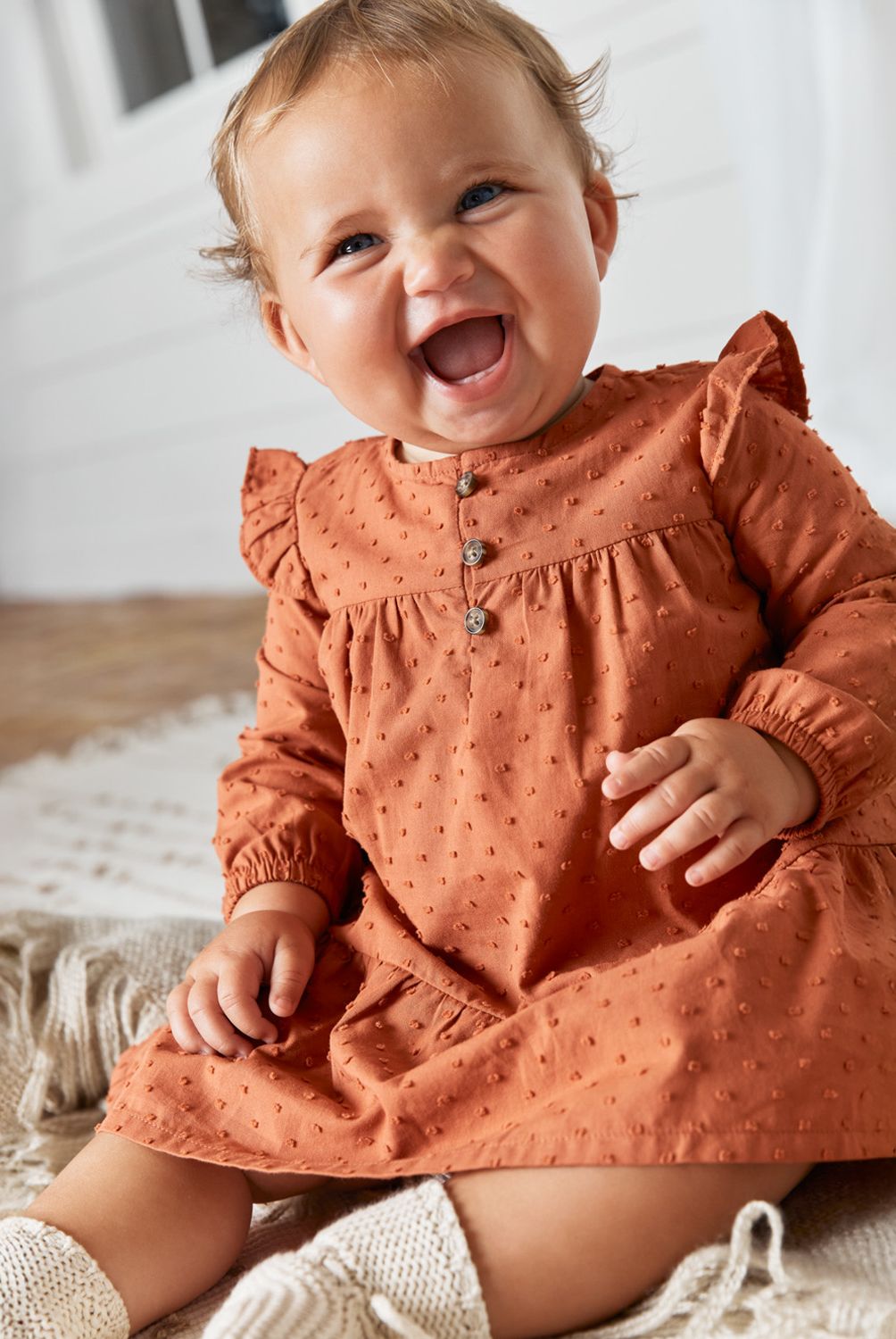 CARTER'S - Vestido De Algodón con Cubre Pañal Bebé Niña Carter's