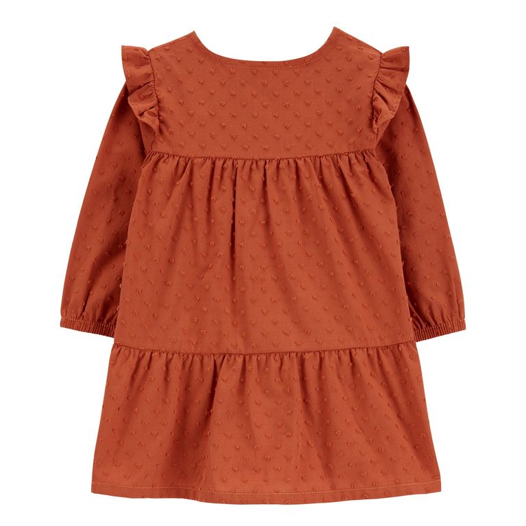 Vestido De Algodón con Cubre Pañal Bebé Niña