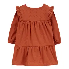 CARTER'S - Vestido De Algodón con Cubre Pañal Bebé Niña