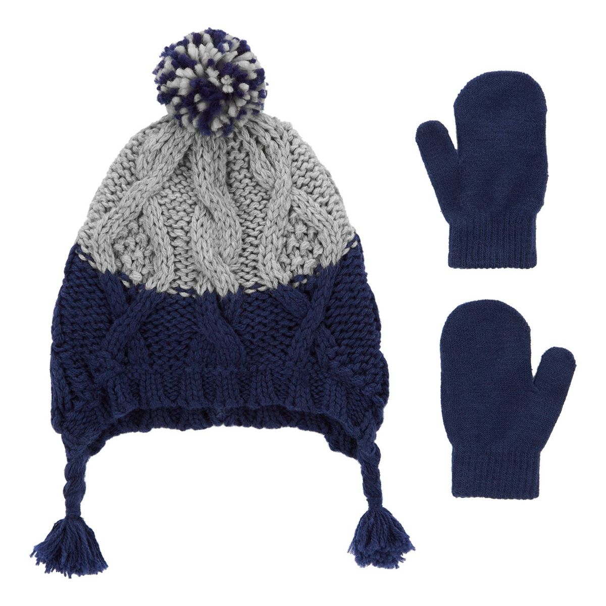 CARTER'S - Conjunto 2 Piezas Gorro y Mitones Bebé Niño Carter's