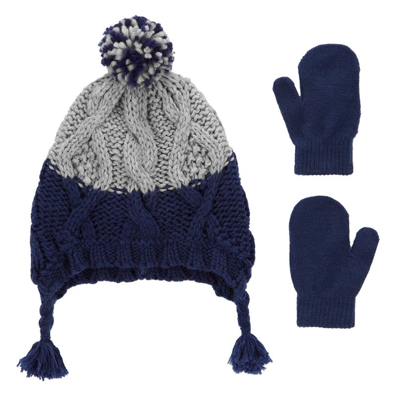 CARTER'S - Conjunto 2 Piezas Gorro y Mitones Niño Carter's