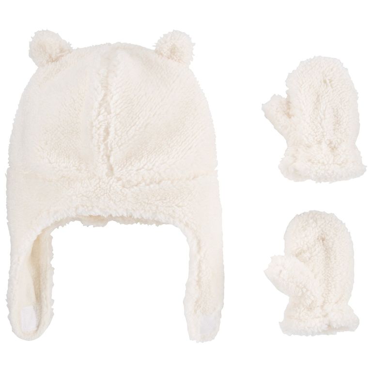 Conjunto 2 Piezas Gorro y Mitones Bebé Unisex