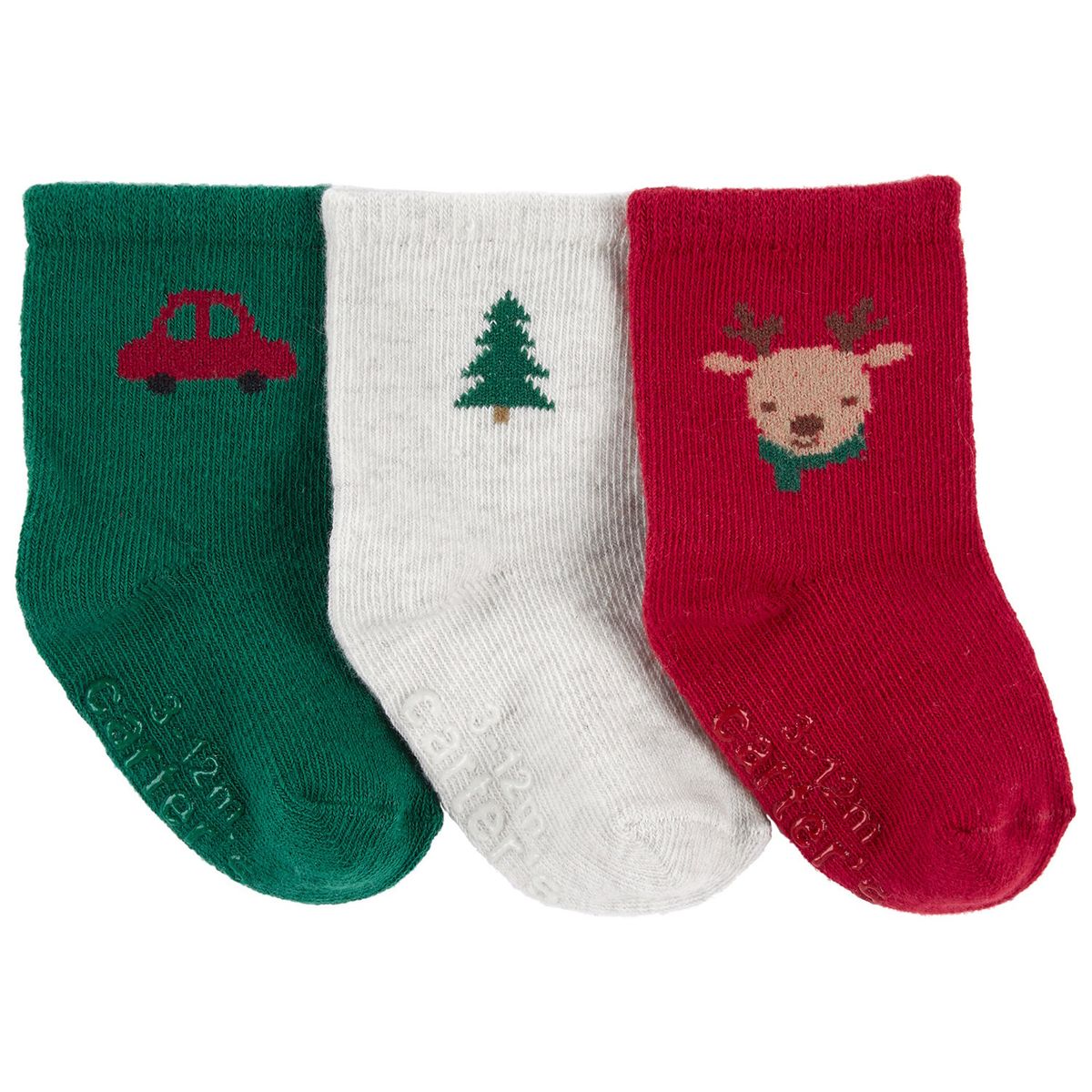 CARTER'S - Calcetines Navidad Pack 3 Pares Bebé Niño Carter's