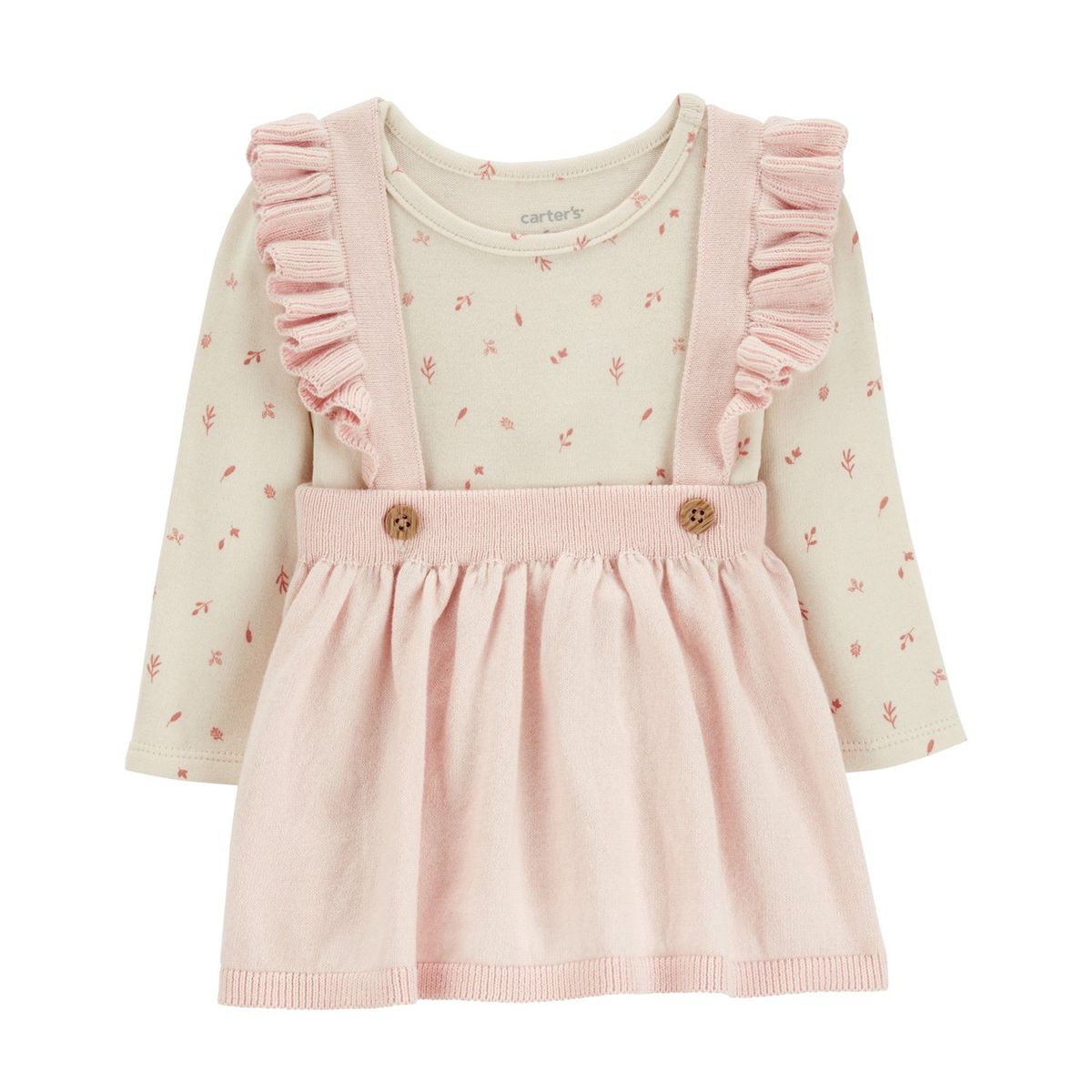 CARTER'S - Conjunto 2 Piezas Body y Falda Tirantes Bebé Niña Carter's