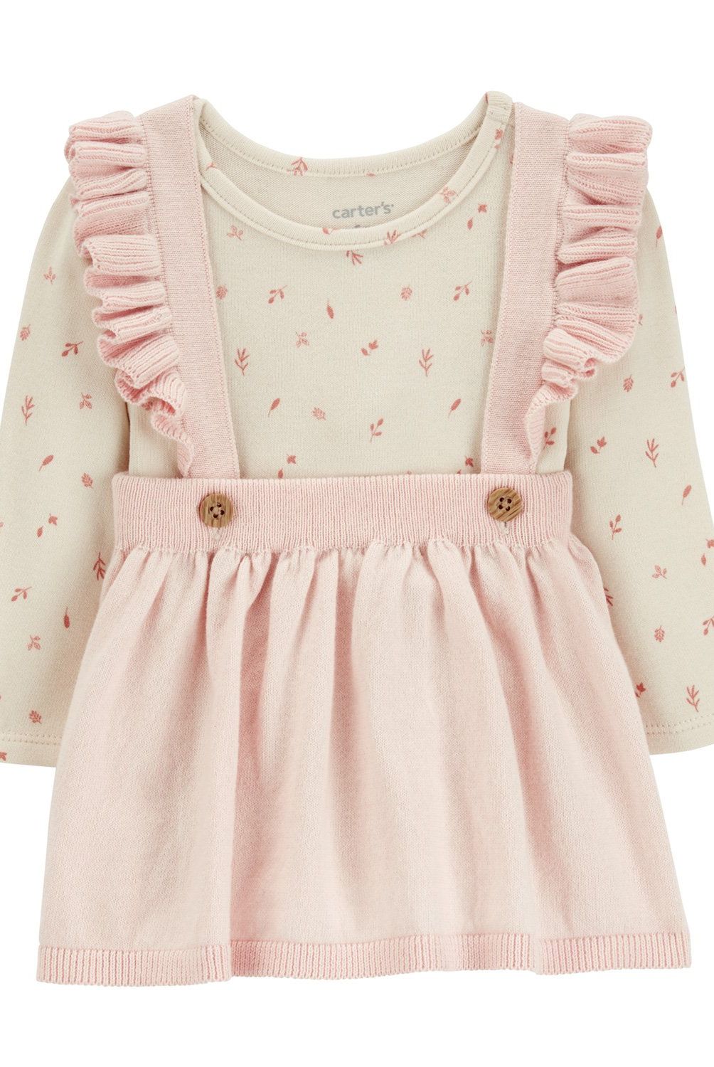 CARTER'S - Conjunto 2 Piezas Body y Falda Tirantes Bebé Niña Carter's