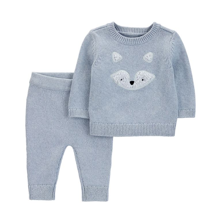 Conjunto 2 Piezas Sweater y Pantalón Tejido Bebé Niño