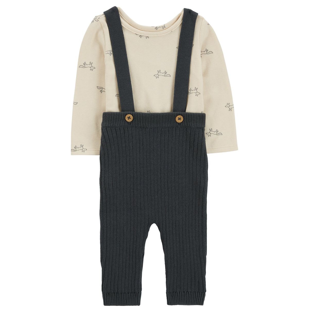 CARTER'S - Conjunto 2 Piezas Body y Pantalón Tejido Bebé Niño Carter's