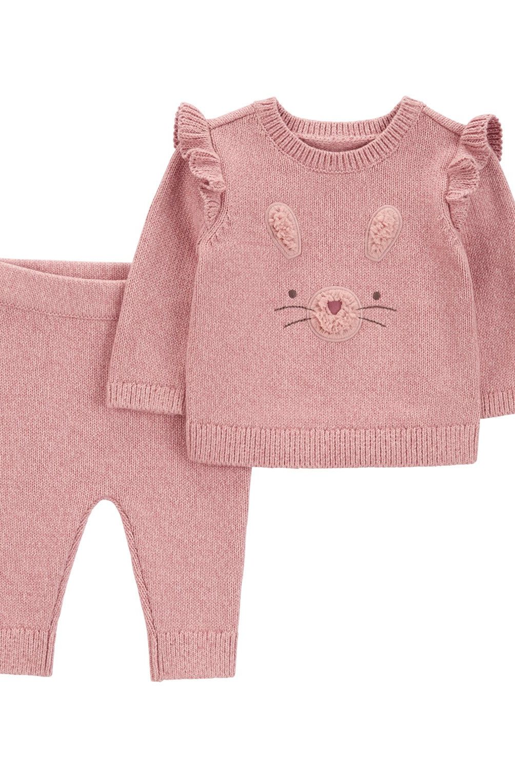 CARTER'S - Conjunto 2 Piezas Sweater y Pantalón Tejido Bebé Niña Carter's