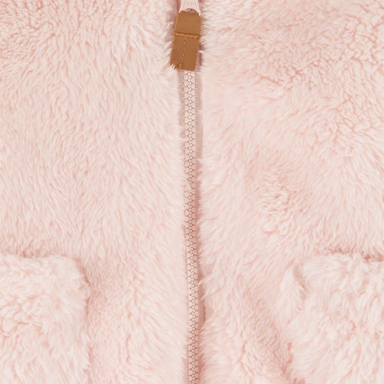 Chaqueta Sherpa con Capucha Bebé Niña