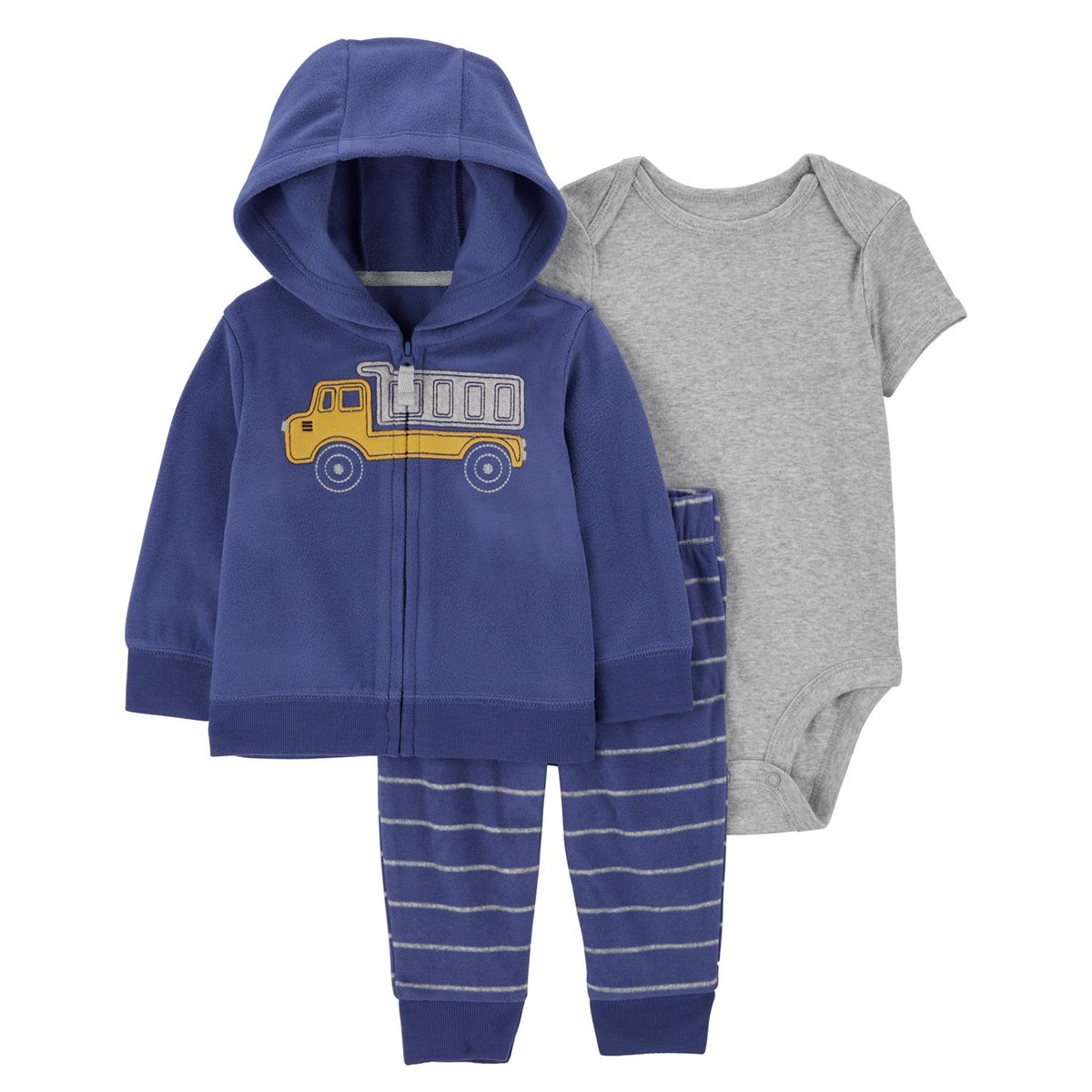 CARTER'S - Conjunto 3 Piezas Poleron, Pantalon y Body Bebé Niño Carter's