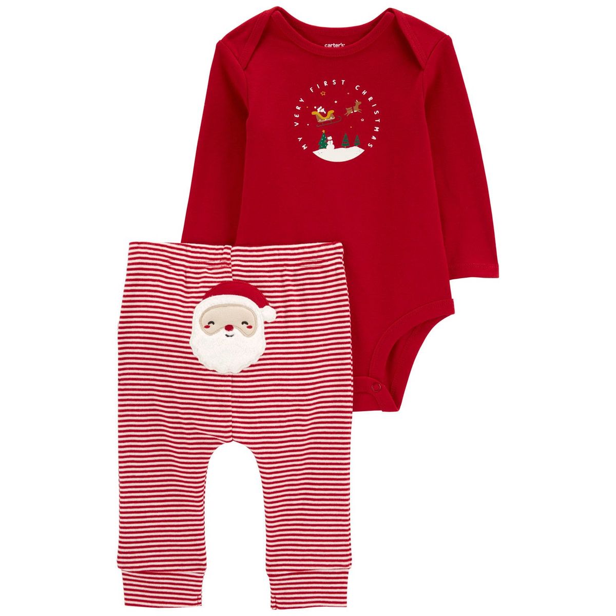 CARTER'S - Conjunto Navideño Body y Pantalón para Bebé Unisex Carter's