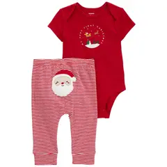 CARTER'S - Conjunto Navideño de 2 Piezas Body y Pantalón para Bebé