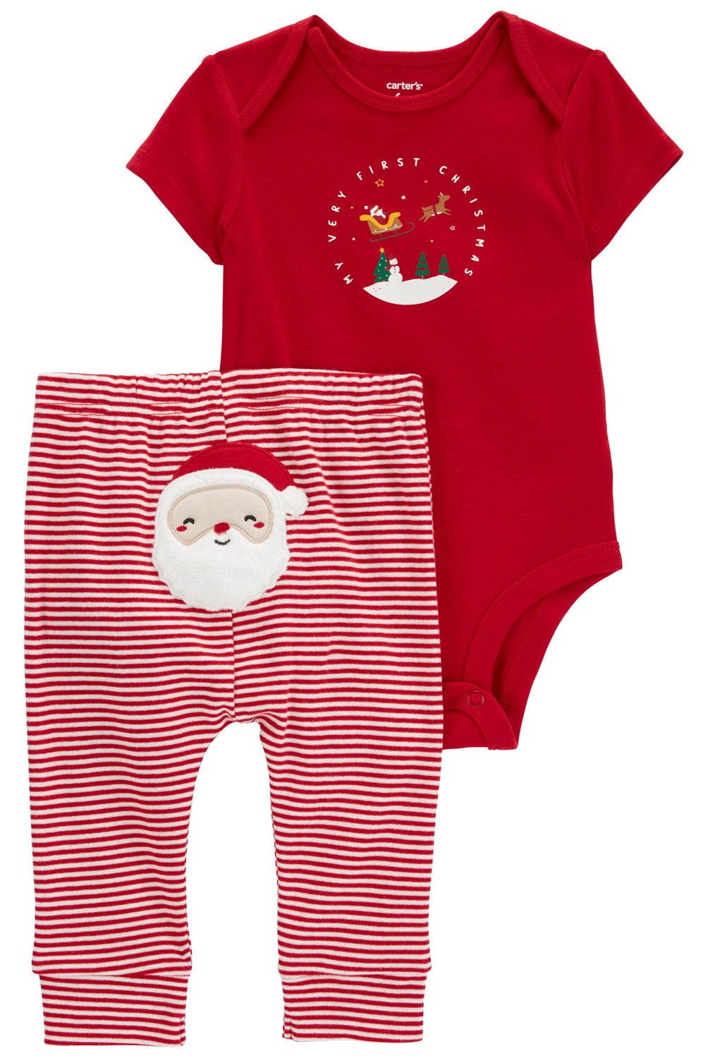 CARTER'S - Conjunto Navideño de 2 Piezas Body y Pantalón para Bebé Carter's