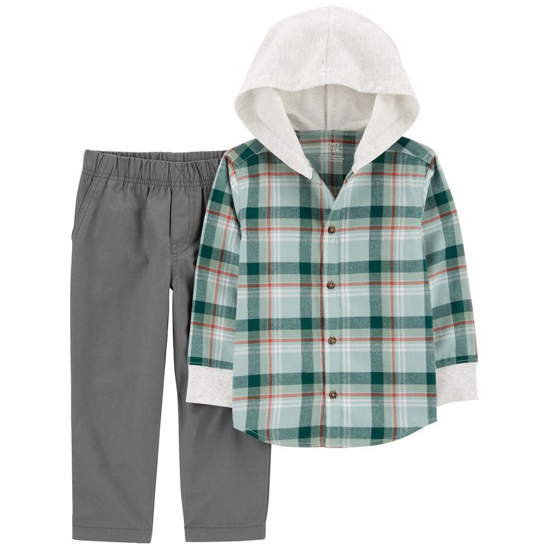 CARTER'S - Conjunto 2 Piezas Camisa y Pantalón Bebé Niño Carter's