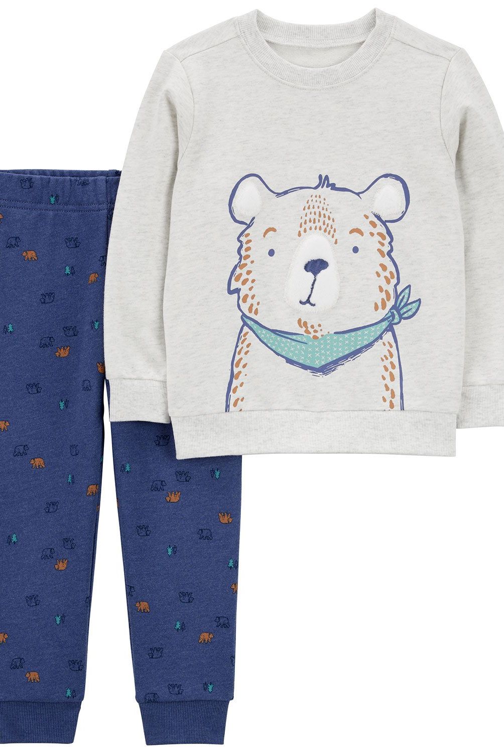 CARTER'S - Conjunto 2 Piezas Poleron y Pantalon Buzo Bebé Niño Carter's