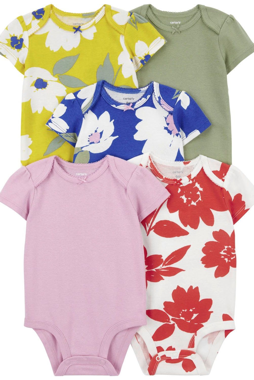 CARTER'S - Pack de Bodys Algodón 5 unidades Bebé Niña Carter's