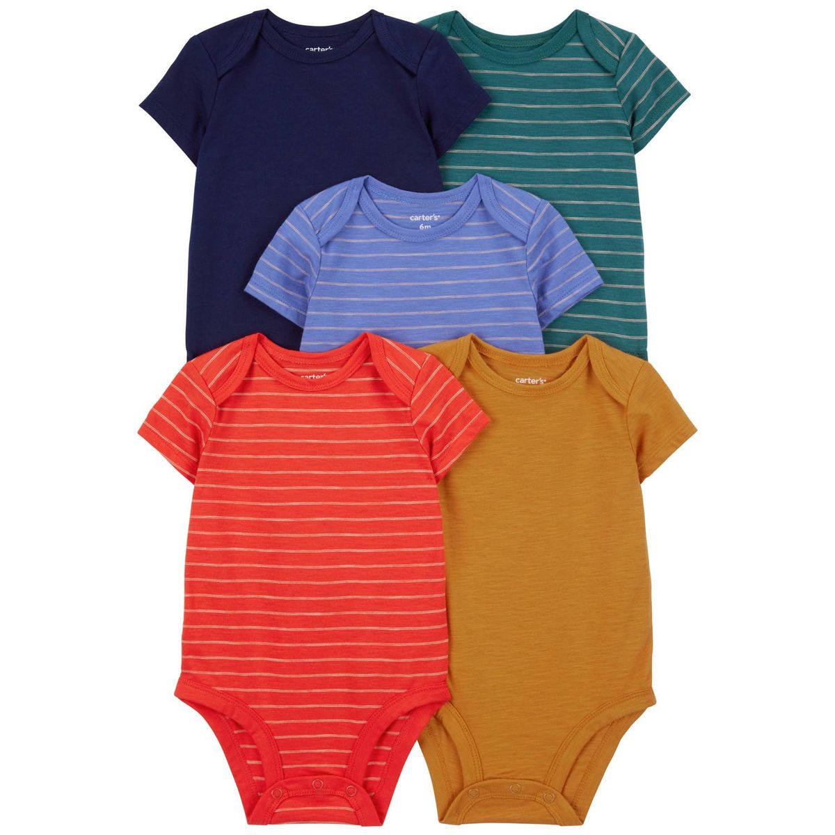 CARTER'S - Pack de Bodys Algodón 5 unidades Bebé Niño Carter's