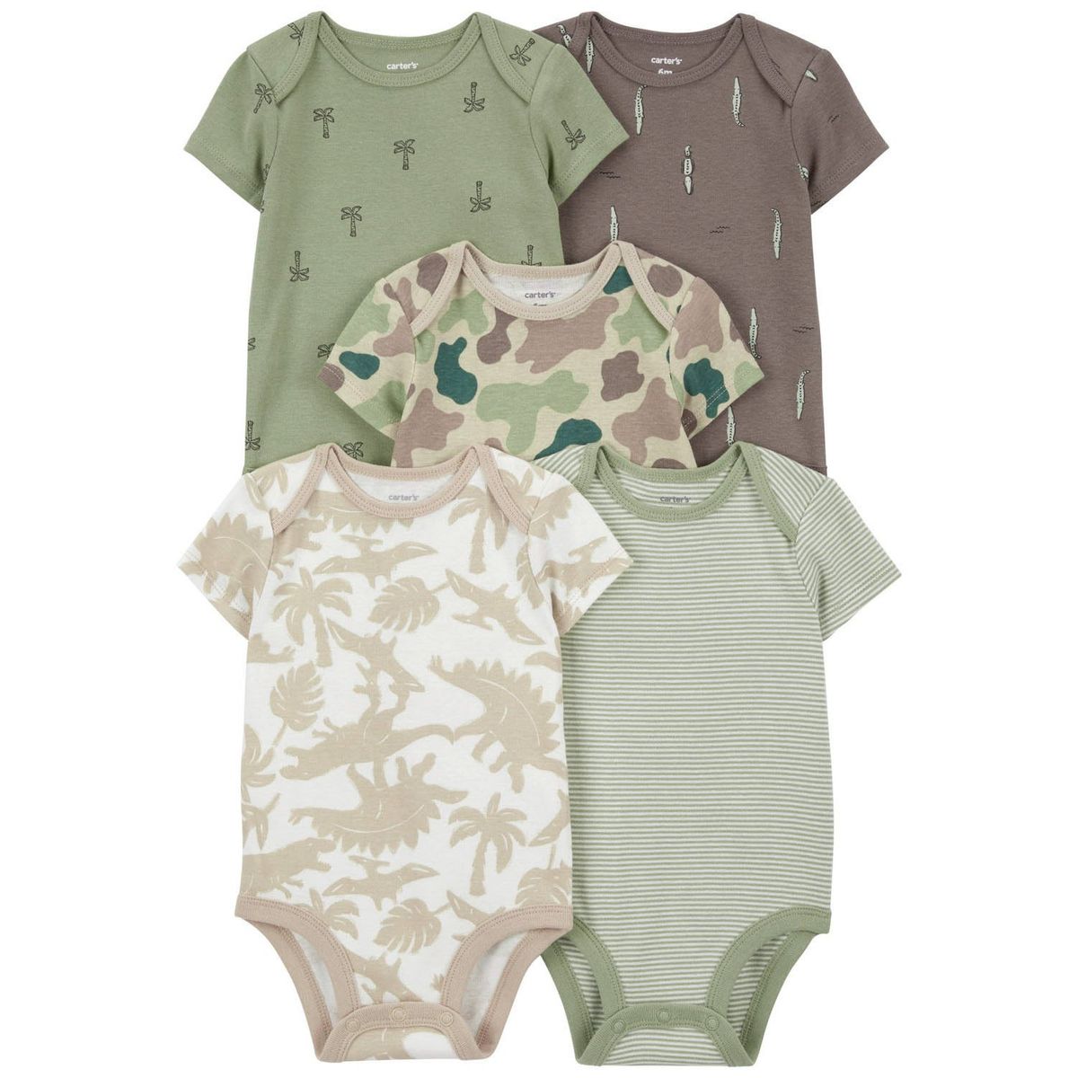 CARTER'S - Pack de Bodys Algodón 5 unidades Bebé Niño Carter's