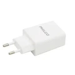 PHILCO - Cargador Básico 79220QC619 USB Cable Tipo C