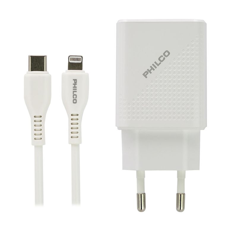 Cargador Básico 79220QC624 USB Cable Lighntning Philco