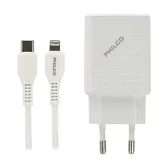 PHILCO - Cargador Básico 79220QC624 USB Cable Lighntning