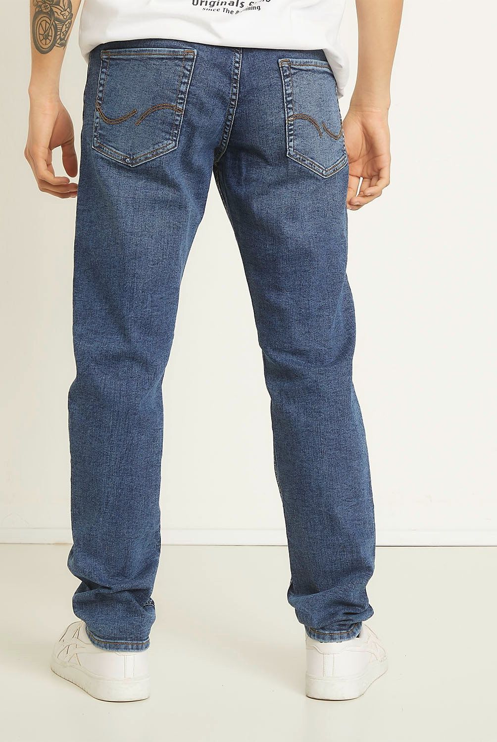JACK&JONES - Jeans Slim de Tiro Bajo Con 5 Bolsillos Hombre Jack&Jones