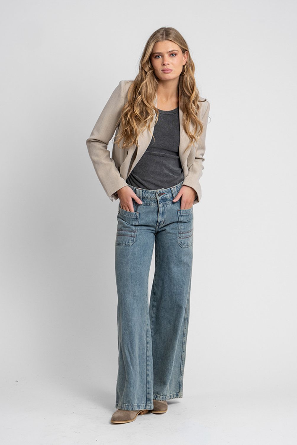 LOLITA POCKET - Jeans Tali Celeste Lolita Pocket