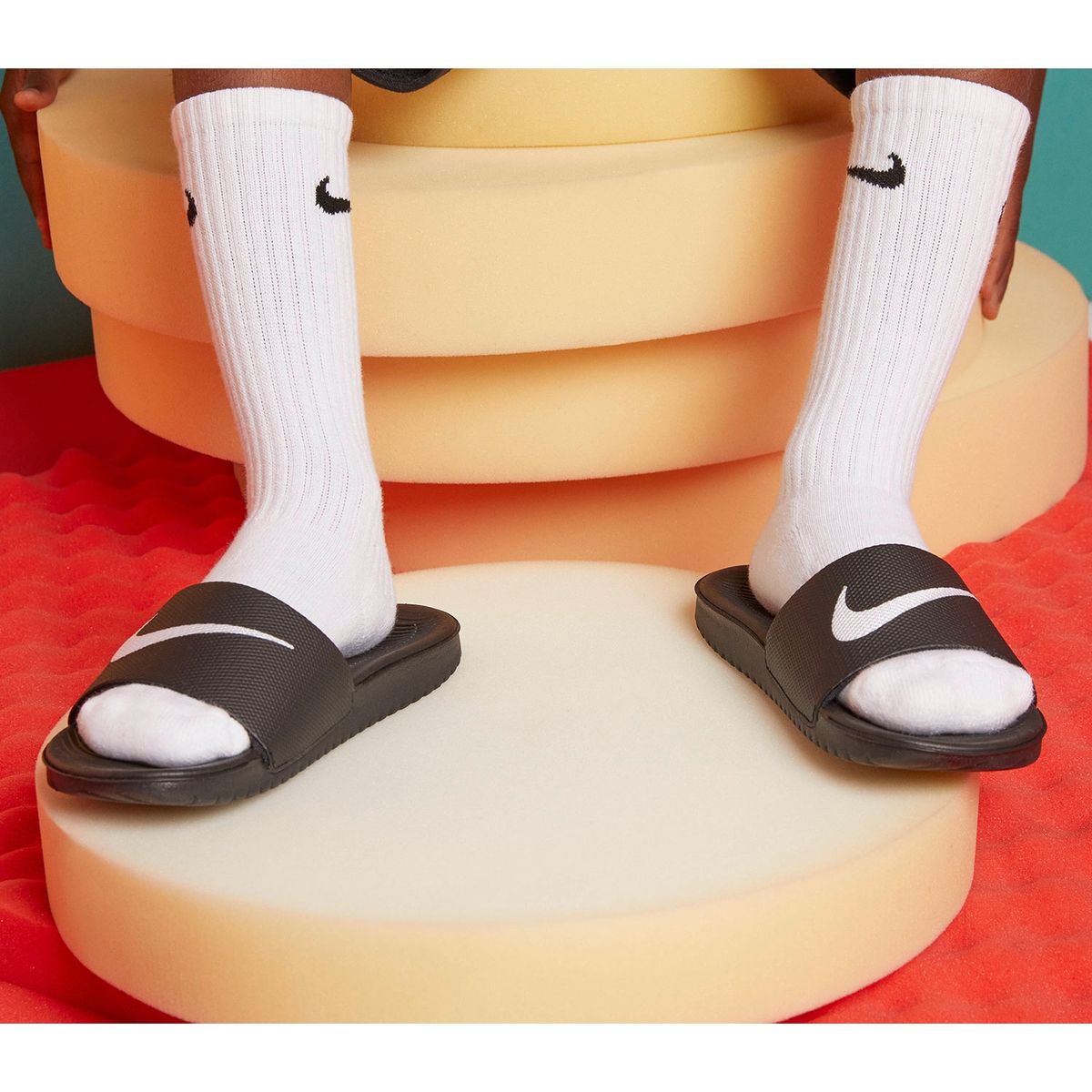 NIKE - Kawa Slide Zapatilla Urbana Niño Negro Nike