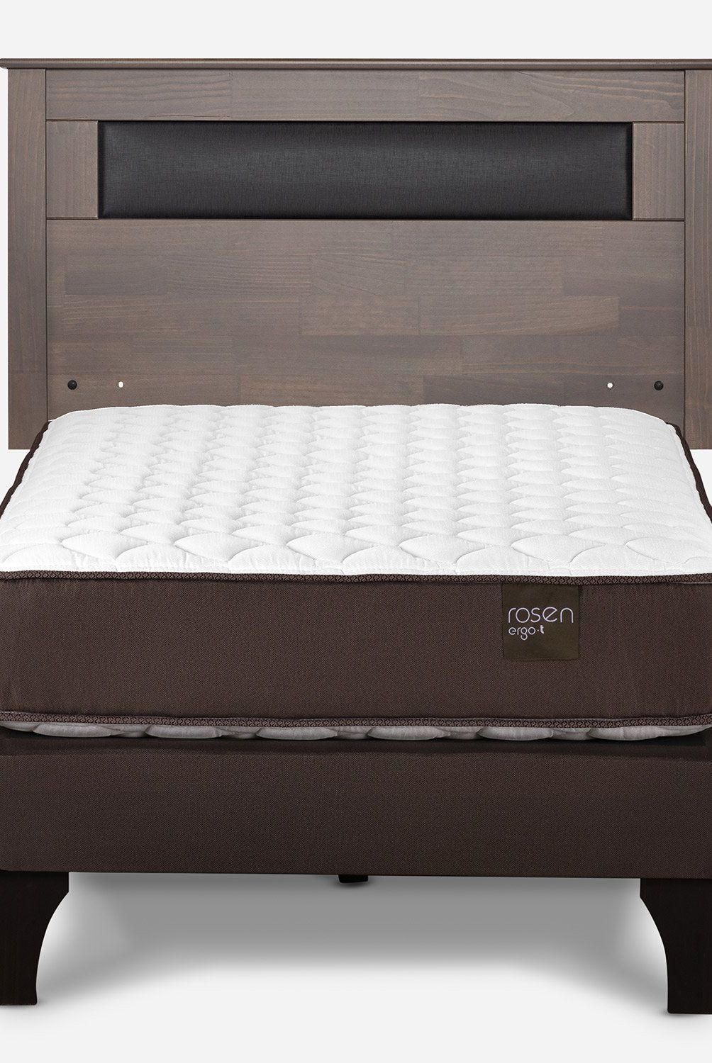 ROSEN - Cama Europea Ergo T 1.5 Plazas + Respaldo Rosen