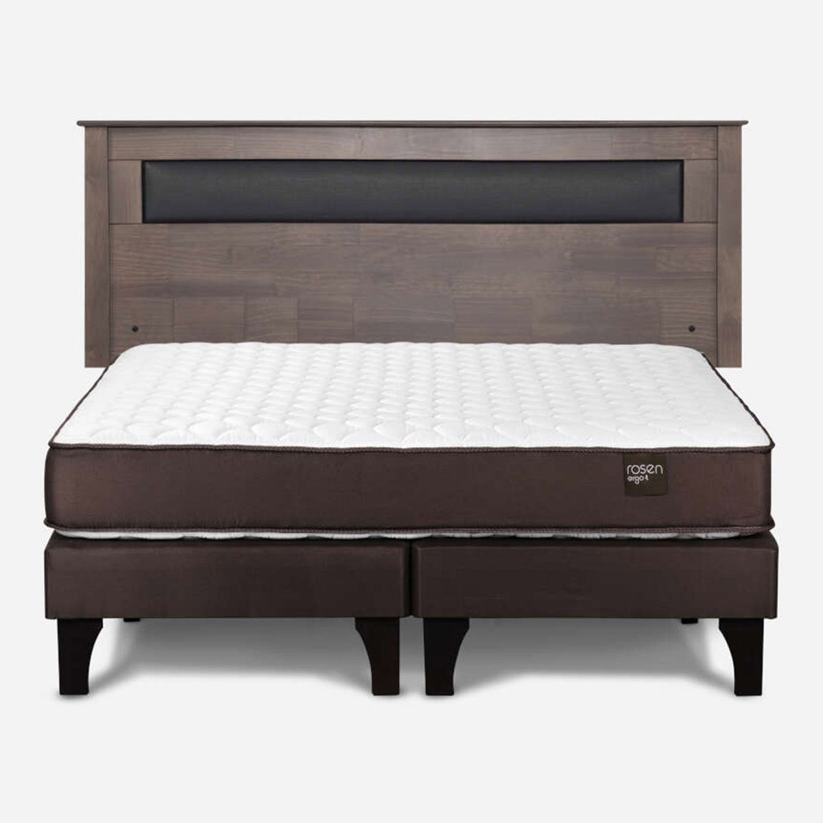 ROSEN - Cama Europea 2 Plazas Ergo T Rosen + Respaldo Rosen