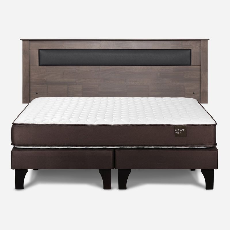 ROSEN - Cama Europea Ergo T New King Ferrara + Respaldo Rosen