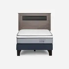 ROSEN - Cama Europea Indie 1.5 Plazas + Respaldo
