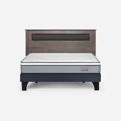 ROSEN - Cama Europea Indie 2 Plazas + Respaldo