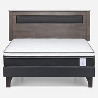 Cama Europea New Style 6 2 Plazas + Respaldo