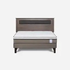 ROSEN - Cama Europea New Style 6 2 Plazas + Respaldo