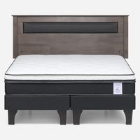 Cama Europea New Style 6 2 Plazas + Respaldo